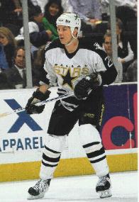 Alan May's seasons with the NHL Dallas Stars